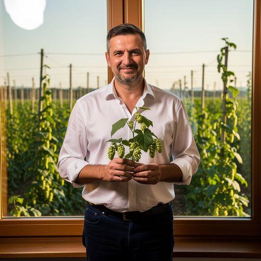 Nyugtató komlóvirág tea, háttérben egy könyv és gyertya.